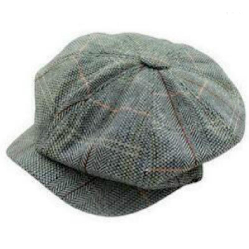 

New Caps for Men Tweed Gatsby Newsboy Berets Men Retro Driving Grandad Hat Man1, Color1
