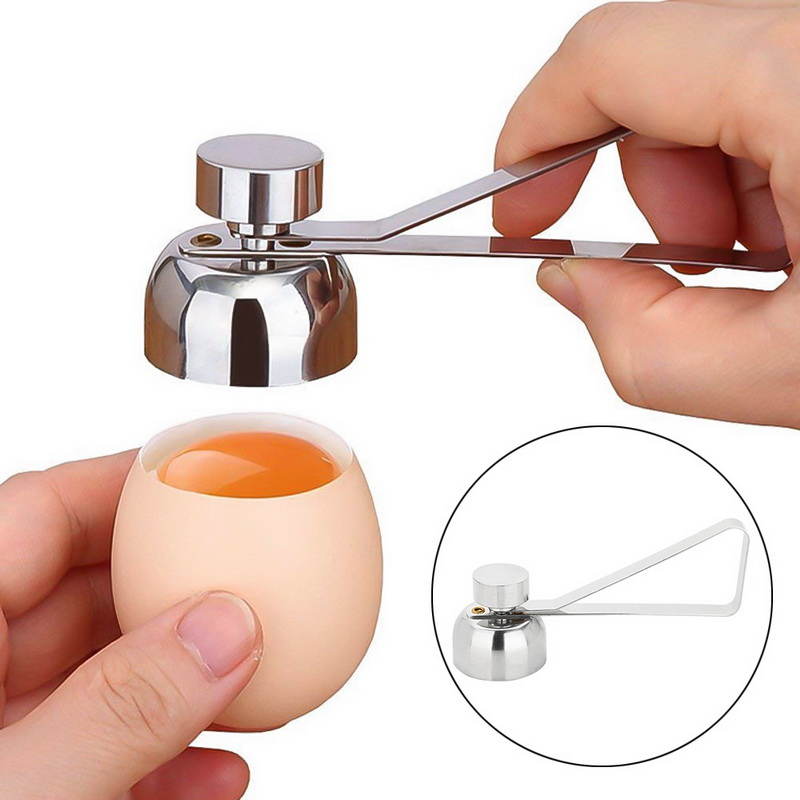 

New Metal Eggshell Cutter Egg Opener Shell Opener 304 Stainless Steel Boiled Raw Egg Creative Kitchen Tool Egg Shell Opener