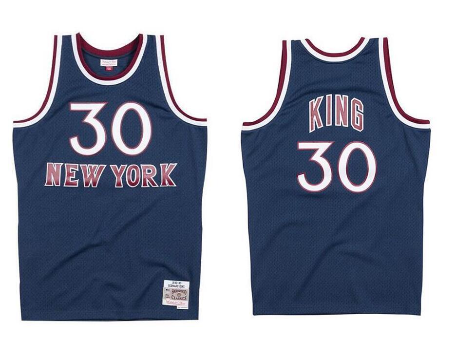 

Men's basketball New York Knicks 30 Bernard King Mitchell & Ness 1982-93 Hardwoods Classics Authentic Jersey