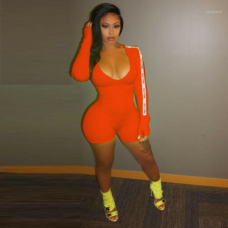 

Women' Jumpsuits & Rompers Women Lady Sexy Long Sleeve Romper Jumpsuit Stretchy Bodysuit Club Bodycon Pants, Green