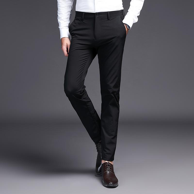 

High Quality Men's Pants Male Specials Straight Spring and Summer Long Men's Business Pants Sports, Black