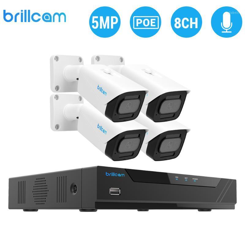 

Brillcam H.265 8CH 5MP POE NVR Kit Home Security System Audio Indoor Dome IP Camera Video Surveillance Set1