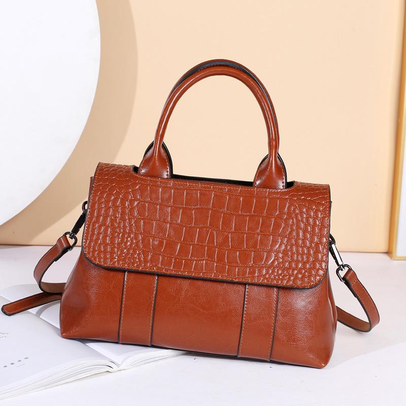 

Crocodile Pattern Lady Bag New Fashion Handbag Shoulder Bag Crossbody Lady, Black