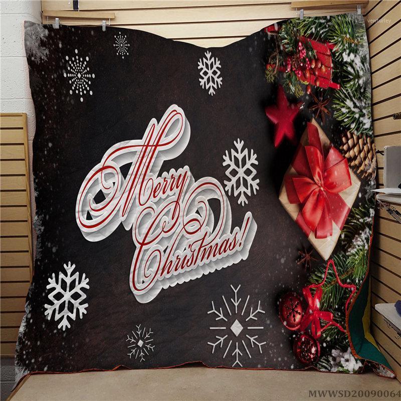 

Merry Christmas Home Textile Highend Quilt Fashion Pattern Print Soft Bedroom Decoration Bed Gift For Children1, 13