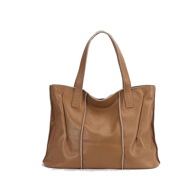 

2021 New Real Cowhide Handbags, High-quality, fashionable, versatile, large-capacity commuter shoulder bag, handbag, Red