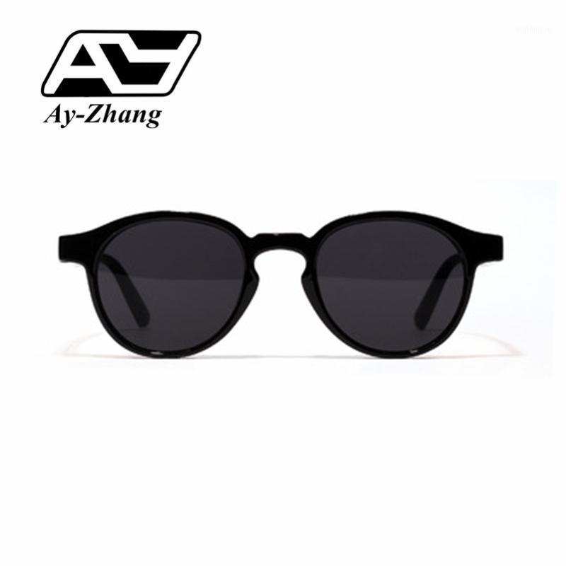

Ay-zhang Personality 2020 New Fashion Cool Men Women Round Sunglasses Brand Designer Retro Simple Driving Sun Glasses1