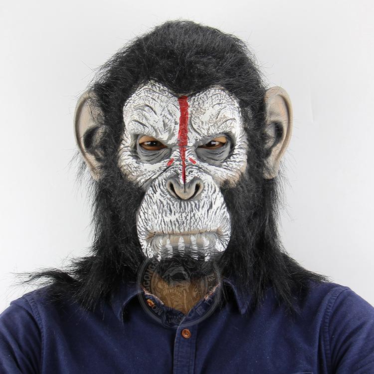 

2018 Orangutan Headdress Halloween Horror Scary Animal Monkey Mask Festive Atmosphere for Mask Halloween Party Festival Gift1