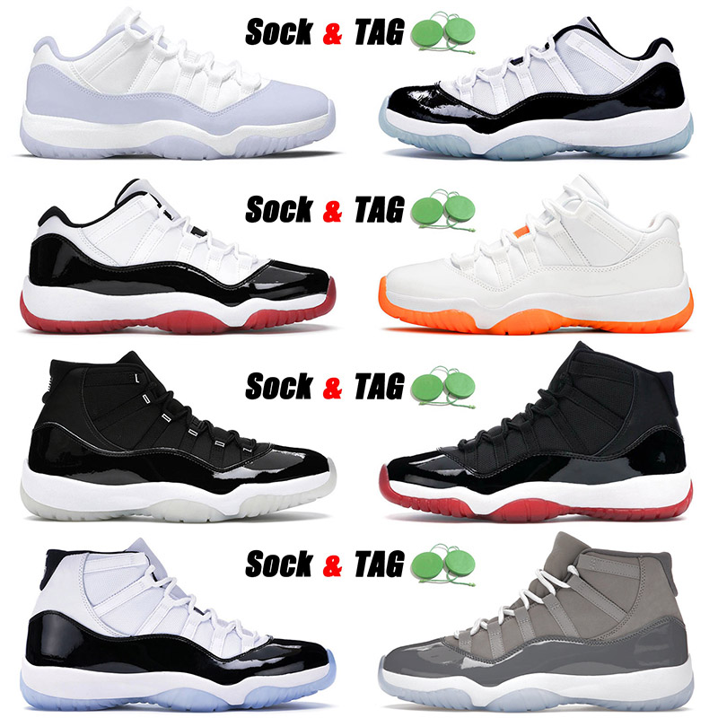

Authentic 2022 Top Quality Basketball Shoes 11 11s XI Low Pure Violet Concord Bred 25th Anniversary Cool Grey Mens Women Space Jam Trainers Sneakers 36-47, B27 cool grey 2010 40-47