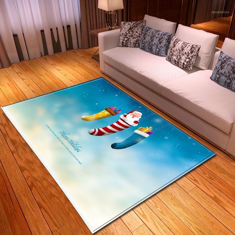 

Happy Christmas Bedroom Rug Mat Home Decoration Party Carpet Kids Room Play Mat Dining Room Area Rug Carpet for Living1, No-5