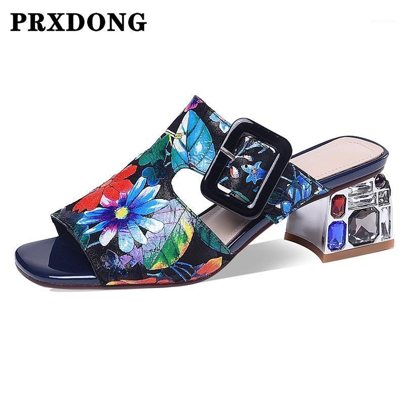 

Ladies Slippers Summer Women Shoes 2021 New Fashion Slip on Rhinestone High Heels Shoes Woman Dress Party Casual Sandals 34-431, Red