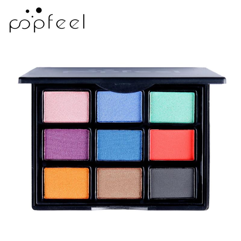 

9 Colors Women Glitter Eyeshadow Palette Shimmer Metallic Matte Eye Makeup Cosmetic Eyeline Makeup Eyeshadow