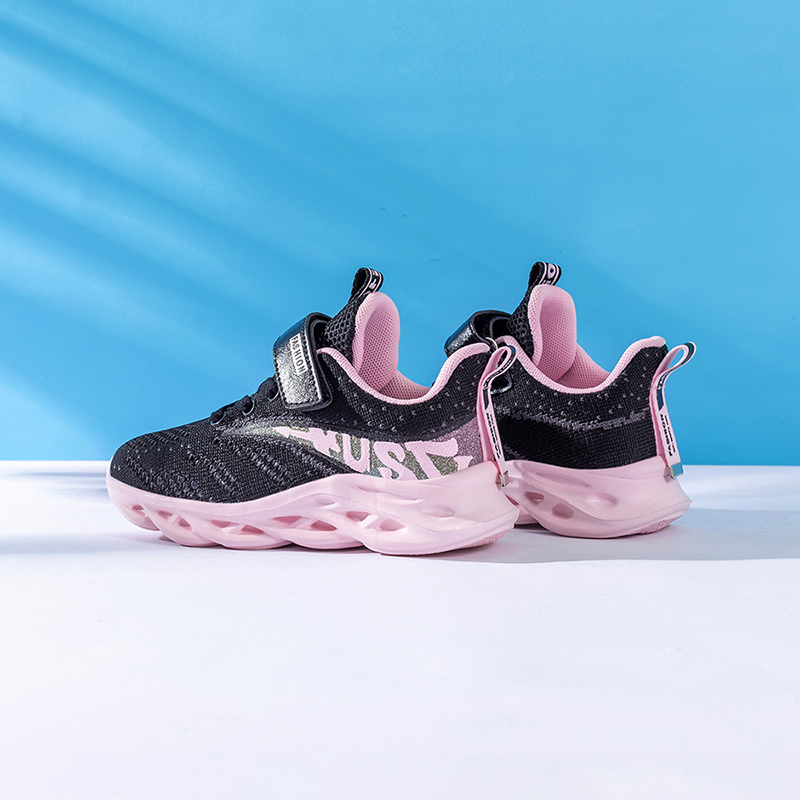 

2020 New Girls Causal Leather Kids Sneakers Children Breathable Running Toddler Sports Shoes runner girl Rubber, Pink