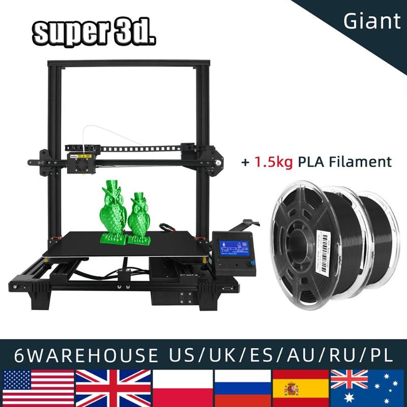 

ID Giant FDM 3D Printer Full Metal Big Size impresora 3d High Precision slient printing machine DIY KIT 400*400*450mm