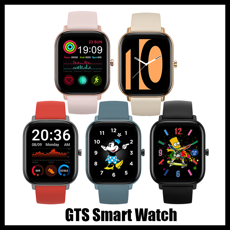 

New GTS Arrival Smartwatch Slot Android Smart Watch for Samsung and IOS Apple iphone Smartphone Bracelet Bluetooth Watches DHL free