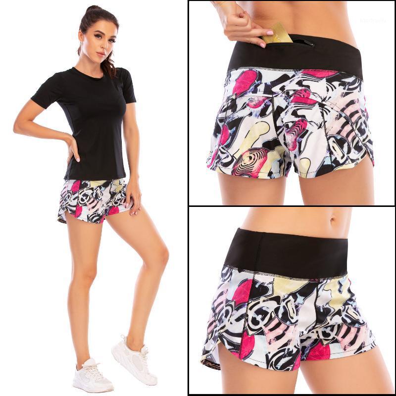 

Quick-Drying Fitness Anti-Exposure Lining Sports Running Training Zipper Fitness Yoga Shorts Female Australia Force 120101