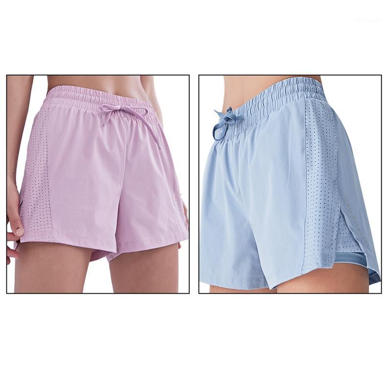 

Pants Fake Two-Piece Sports Shorts Quick-Drying Breathable Running Shorts Yoga Fitness1, Blue
