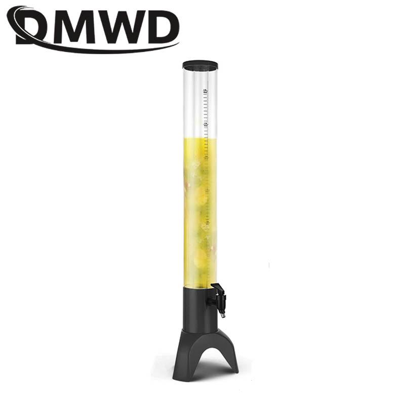 

DMWD Ice beverage Fruit juice barrel commercial home party milk Coke Beer faucet Soda drink Dispenser Drink container 3L