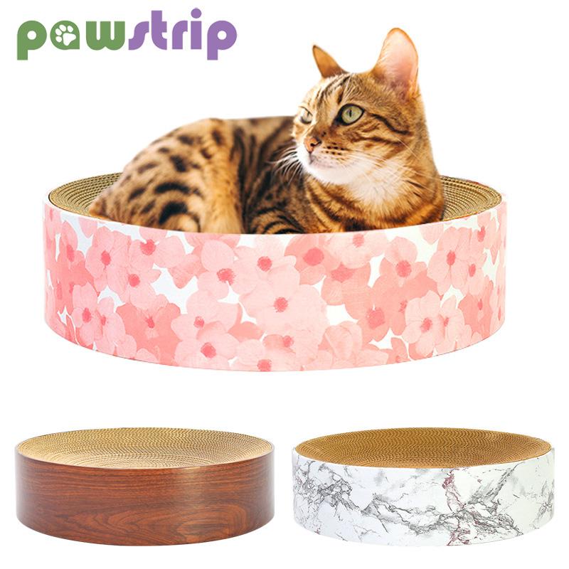 

Large Bowl Design Cat Scratch Board Cats Scratching Sofa Pads Round Kitten Nest Corrugated Cardboard Pet Scratcher Toys For Cats