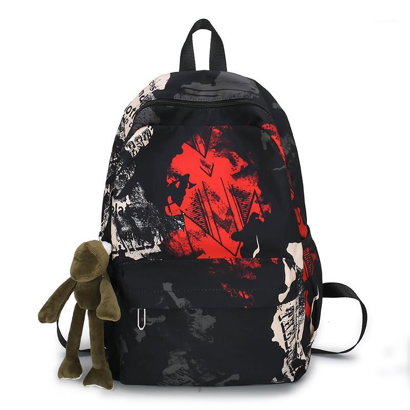 

Student Bag Nylon Printing Casual Boys And Girls Backpack 2020 New Youth Outdoor Sports Backpack1, Blue