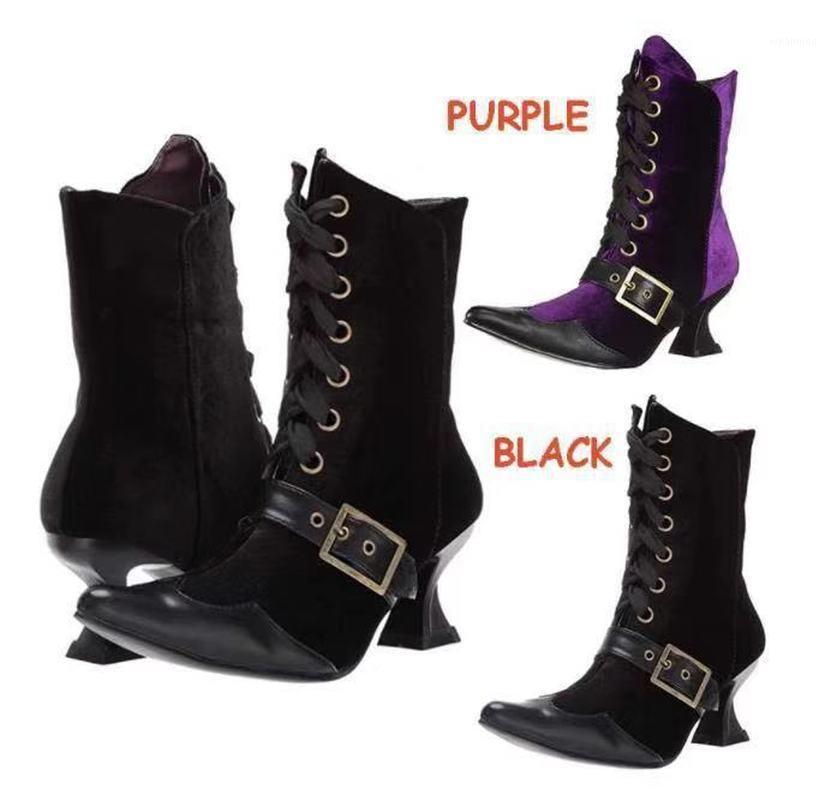 

women mid-calf boots mid heels shoes woman booties gladiator pointed toe warm shoe chaussures femme zapatos mujer sapato NH2881, Black