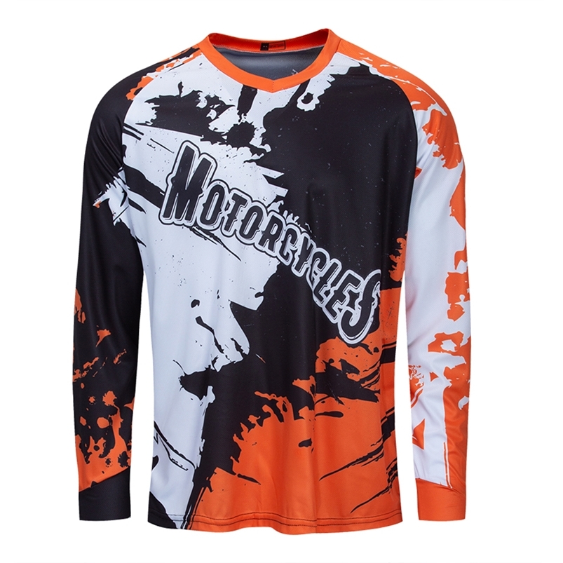 

Motorcycle Mountain Bike Team Downhill Shirt Bicycle Enduro Jersey Loose Long Sleeve Men Cross Country Mountain Downhill Shi 220301, B8