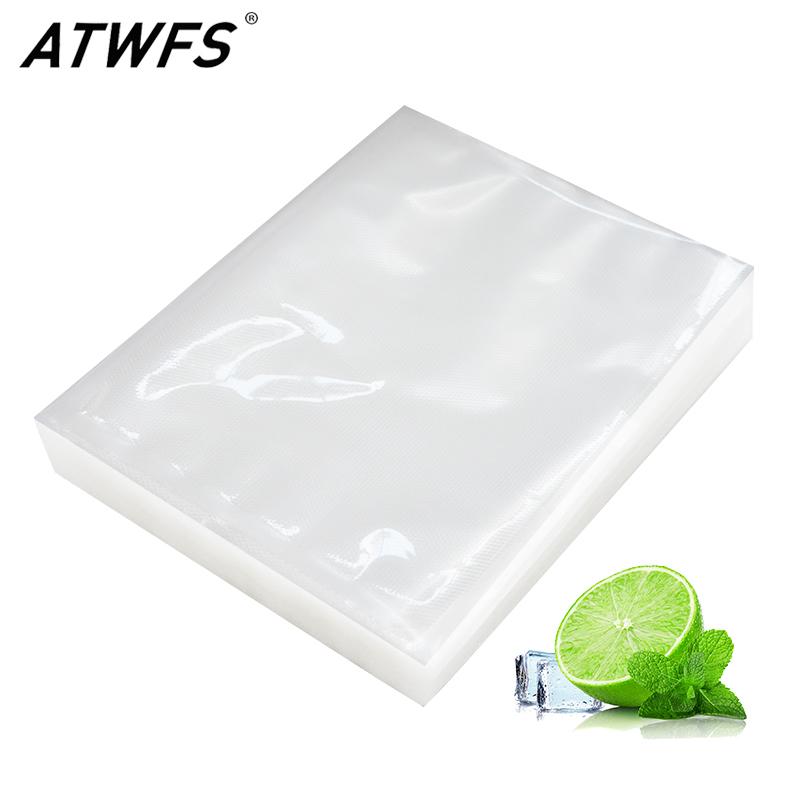 

ATWFS 100pcs/lot Vacuum Bag Vacuum Sealer Bags for Sous Vide Packing Machine Packaging Bags