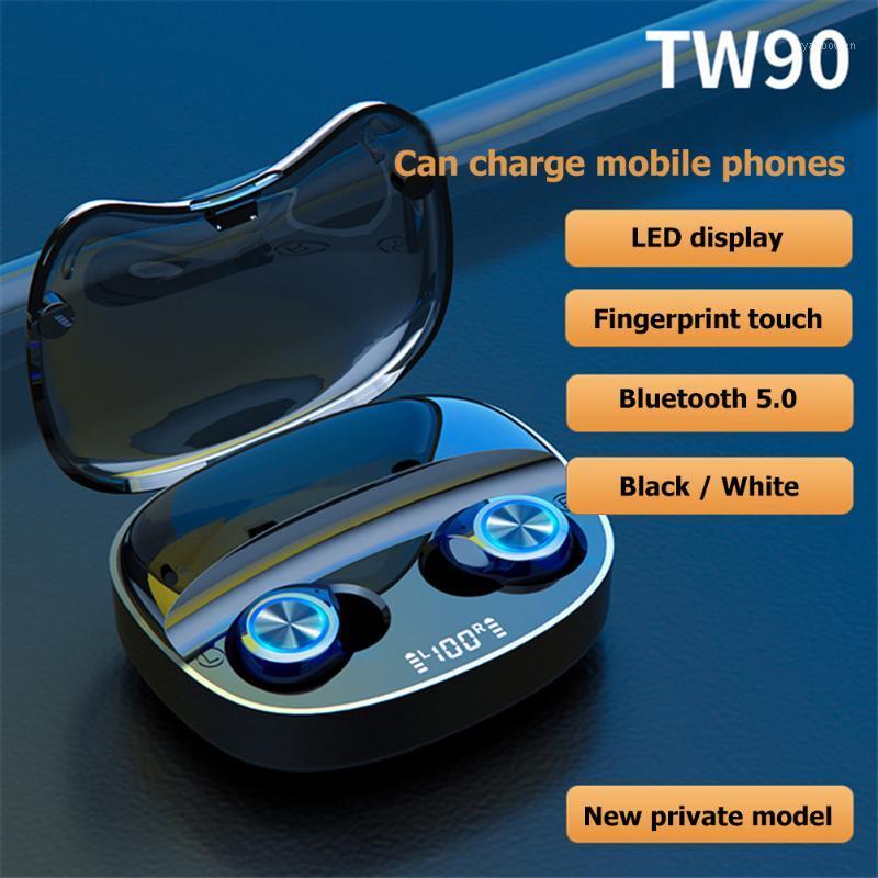 

Bluetooth Earphones Wireless Bluetooth 5.0 TWS Earphones LED Display Touch Sports Earbuds with Charging Bin1