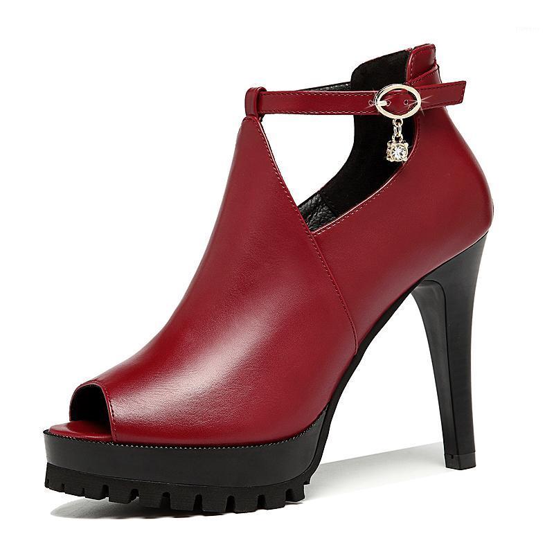 

Classic Red Cool Shoes Women Summer Sandal Platform Thin High Heels Party Sandals Peep Toe Ankle Strap Boots Sandal J03001, Fashion boots