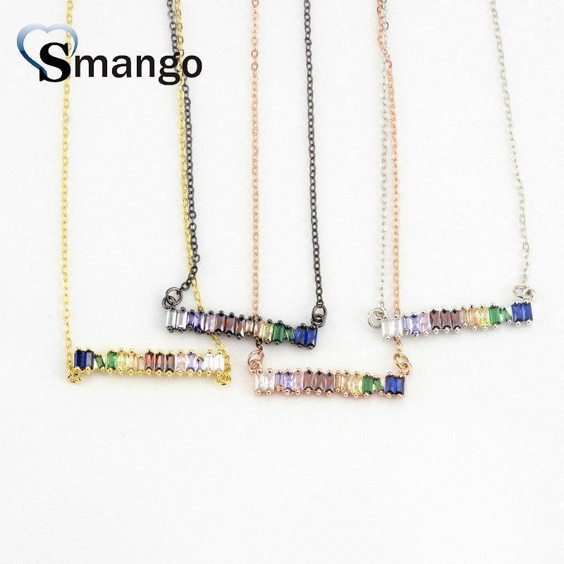 

Chains 5Pieces, The Rainbow Series ,Women Fashion Strip Shape Necklace And Pendant, 4 Colors,Can Wholesale1