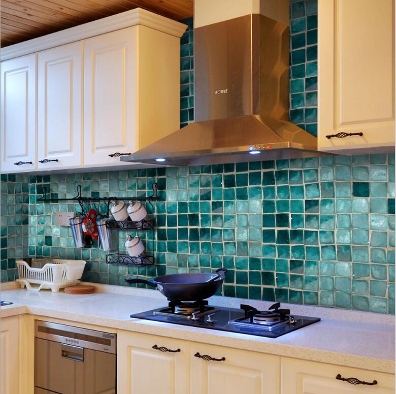 Imitation mosaic Wallpapers self adhesive wallpaper bedroom storefront background wall toilet waterproof paste kitchen oil proof pastes-image-600447535