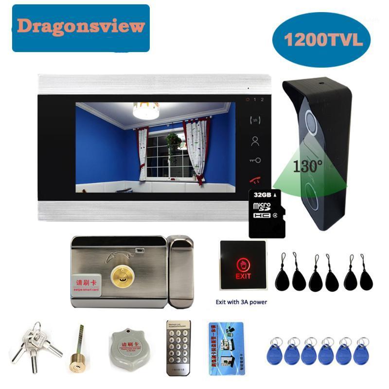 

Dragonsview Video Intercom Door Lock System Video Door Phone Doorbell Camera Home Intercom Security Record Motion Detection1