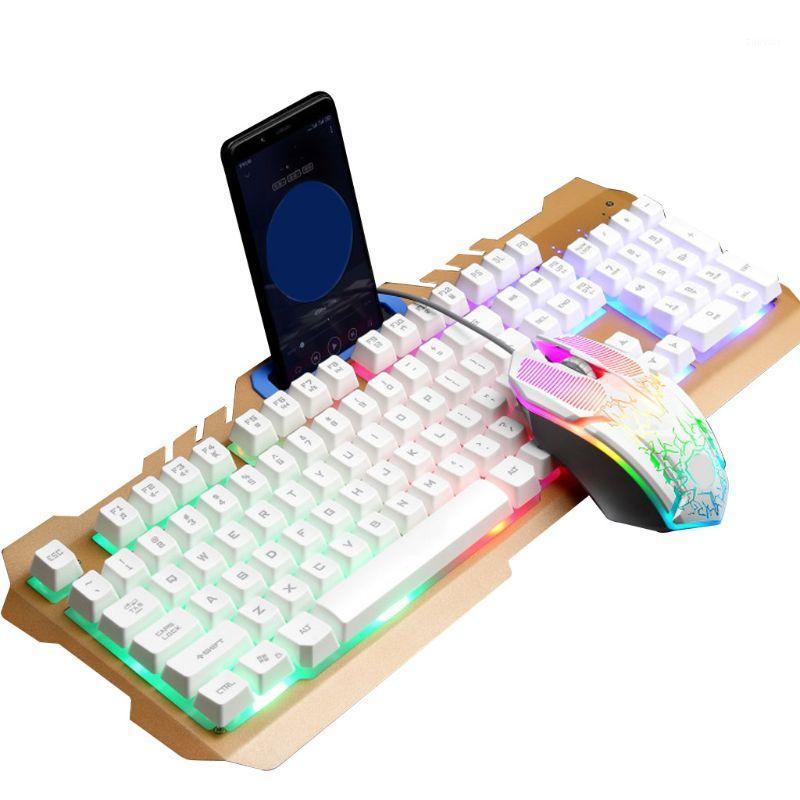 

Wired Gaming Keyboard Mouse Combo Set Colorful LED Backlit Desktop Computer Gaming Keyboad Lighted Laptop Mouse1