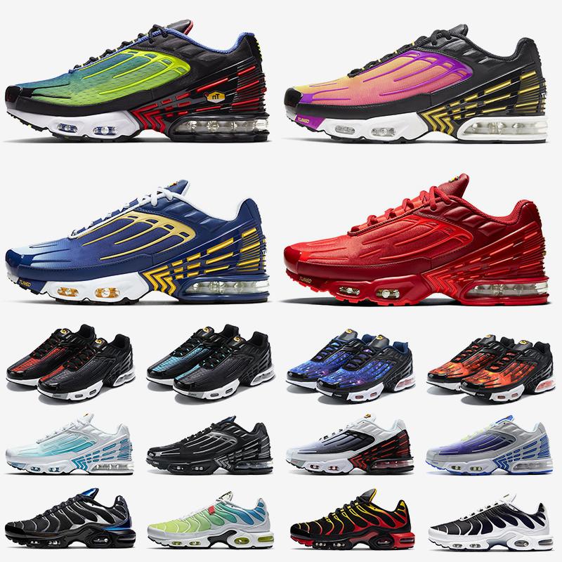 

WITH BOX Designer Tn Plus 3 Outdoor Shoes Men chaussures III Triple White Black Green OG USA Neon Mens Womens Trainers Sneakers Sports, As photo 7