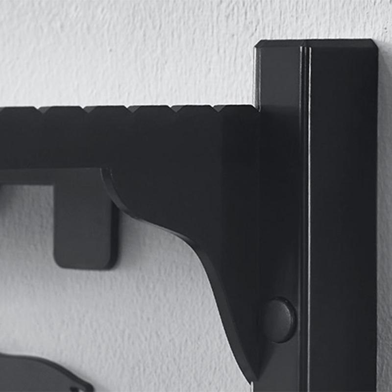 

Wall-Mount Coat Rack with 5 Hooks Punch-free Wall Shelf Coat Hook Rail for Hallway Bathroom Closet Room K888