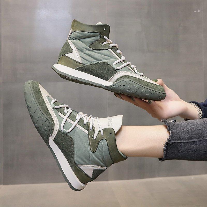 

Women Fashion Ankle Boots 2021 Winter Ulzzang Platform Padded Boots Brand Woman Keep Warm Plush Shoes Basket Female Sneakers1, Black