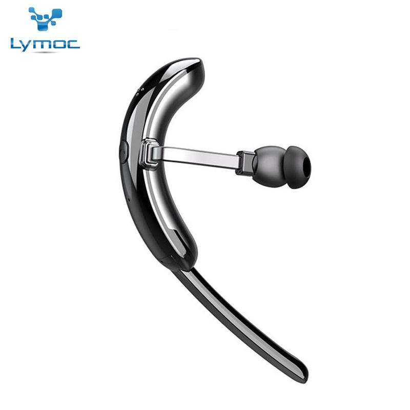 

LYMOC Hacker Bluetooth Headsets 5.0 Touch Control Ear Hook Wireless Earphones Retractable Earbuds HD w/Mic Stereo Phone Call, Black