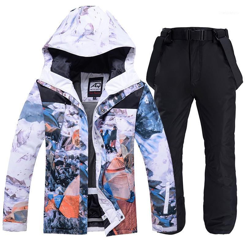 

Ski Suit For Women Windproof Thick Warm Ski Jacket Pants Set Female Waterproof Snowboard Jackets Snow Costumes Outdoor Wear1, Black pants