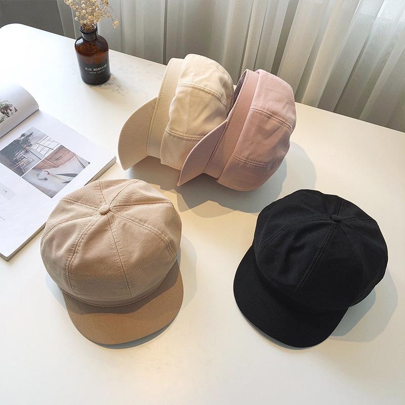 

Stingy Brim Hats Fashion Unisex Octagonal Hat Ladies Autumn Sailor Travel Po Dating Product Simple Style Four Colors1
