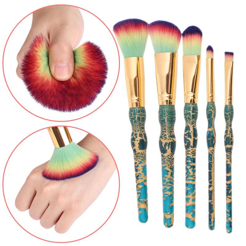 

Beauty Eyeshadow Eyebrow Eyeliner Blending Powder Smudge Brush Professional Eyes Makeup Brushes Set Wood Handle