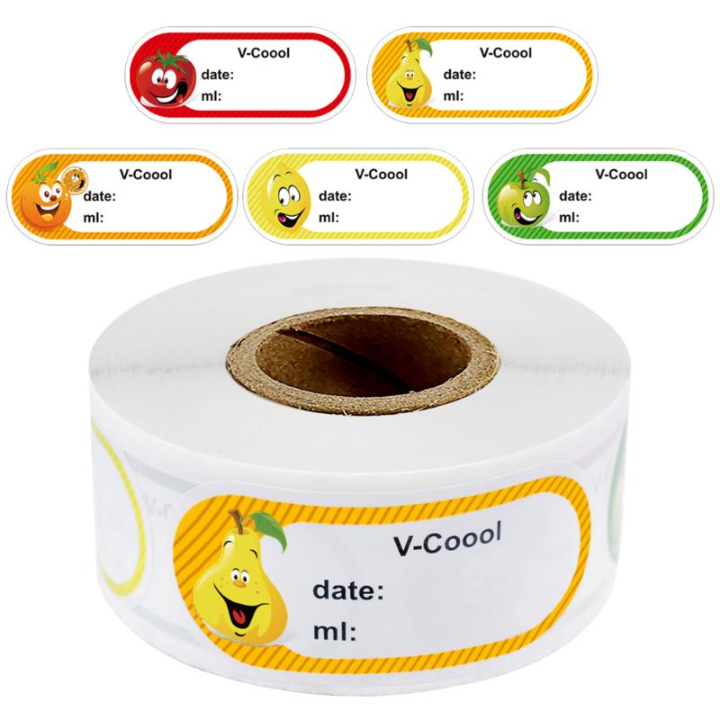 

250pcs/roll Self-Adhesive Date Labels Freezer Labels On Roll Removable and Waterproof Juice DIY Craft Supplies