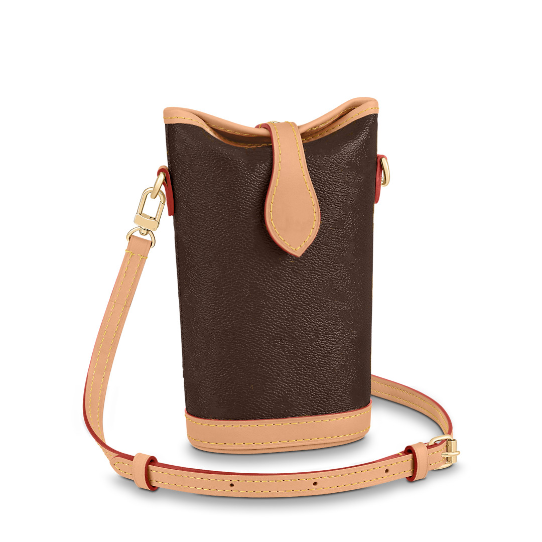 

2022 luxury shoulder bag mini size 14cm*18cm crossbody mobile phone bag designer brand high quality wallet coin purse for men and women, Brown