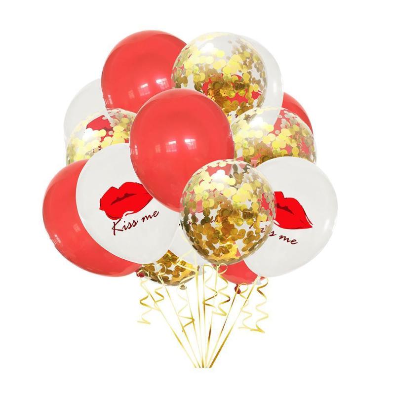 

15pcs/set Romantic Wedding I Love You Foil Balloons Day Latex Heart Party Valentine Decorations Globos Birthday Supplies Ba T2Z5