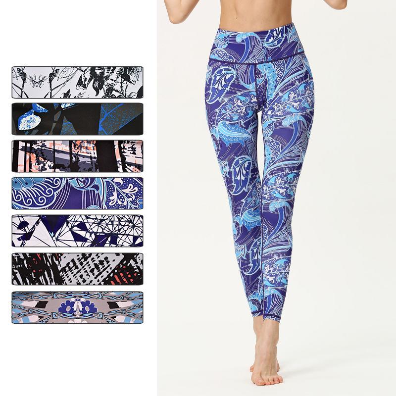 

Sport Leggings Print Yoga Pants Seamless Gym Workout Running Leggings Tie Dye Training Pants Women High Waist Sportswear Female1, Style 7