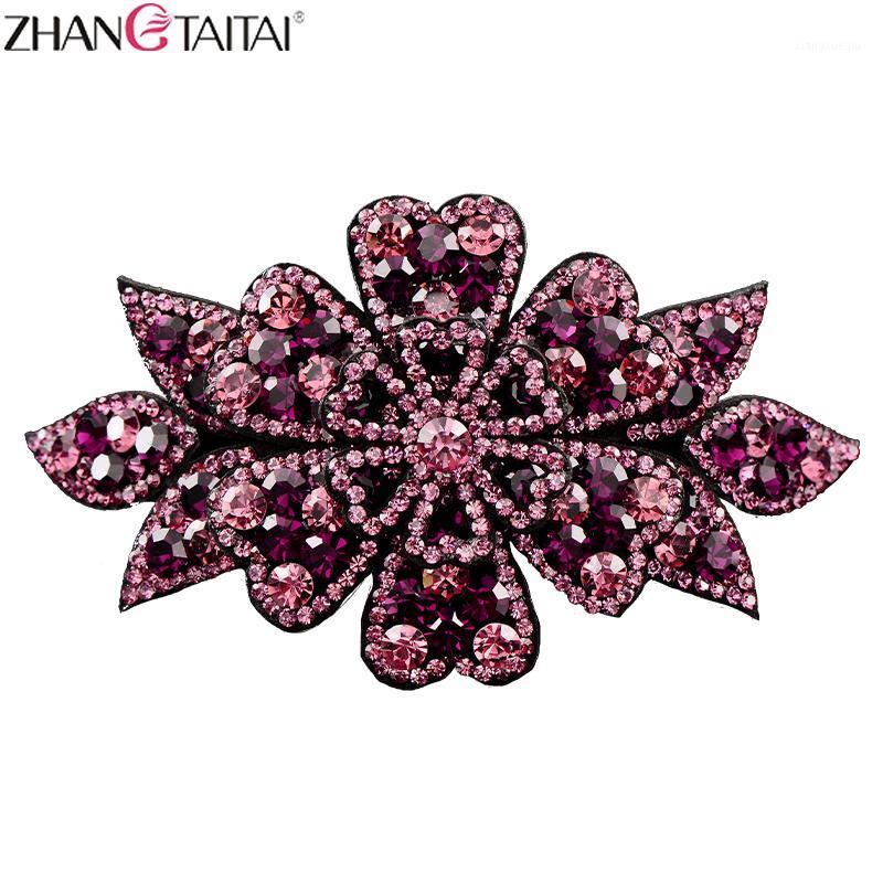 

Hair Clips & Barrettes ZHANG TAI 1Pc Shining Women Hairpins Crystal Rhinestones Girls Jewelry Tiara Accessories Hairgrip, Golden;silver