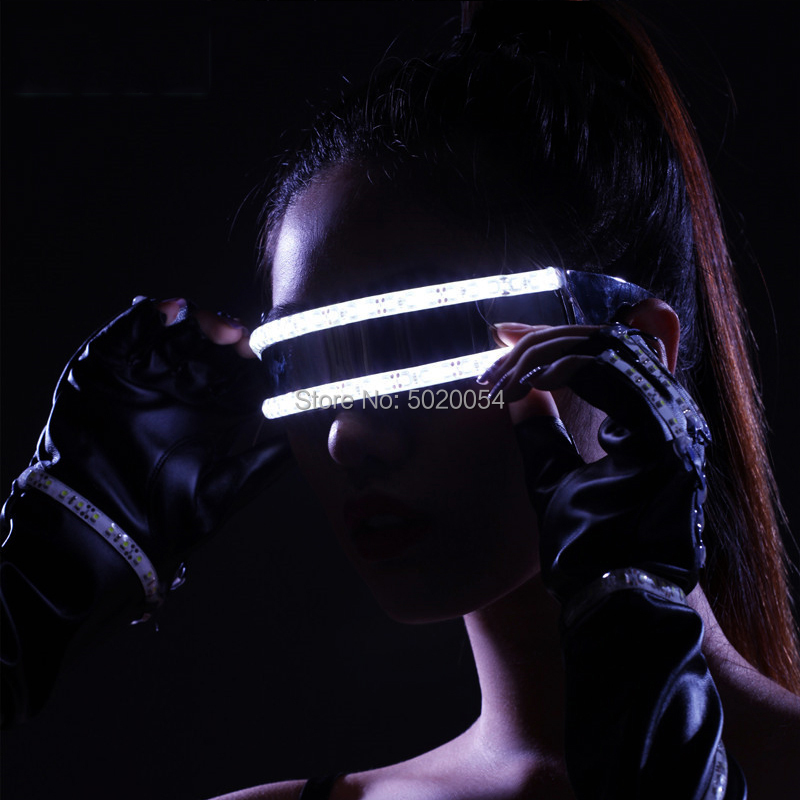 Costume Accessories Newest LED Glasses Luminous Sunglasses Light Up Party Glasses For Christmas Halloween Night Club Costumes Accessories-image-751131089