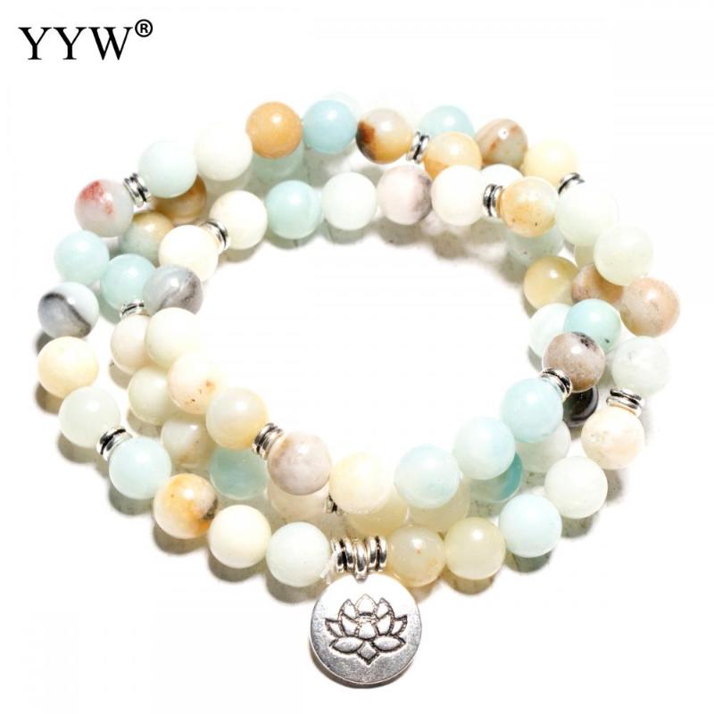 

Multiple Layers Women Bracelets Smooth Polished Beads Romantic Colorful Natural Stone Unisex Bangle Accessories Couple Gifts