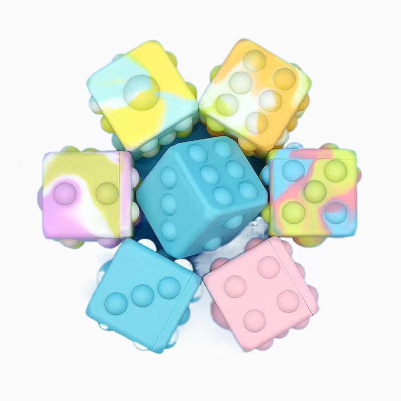 

Fidget toy Sensory Bubble Silicone Decompression Ball Dice Finger Toys