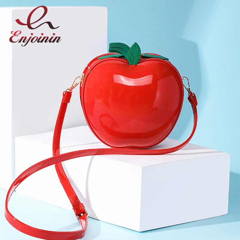 

Simulation Red Apple Shape Crossbody Bag Small Purses and Handbags for Women Fashion Clutch Bag Girls Shoulder Pu Leather, Green