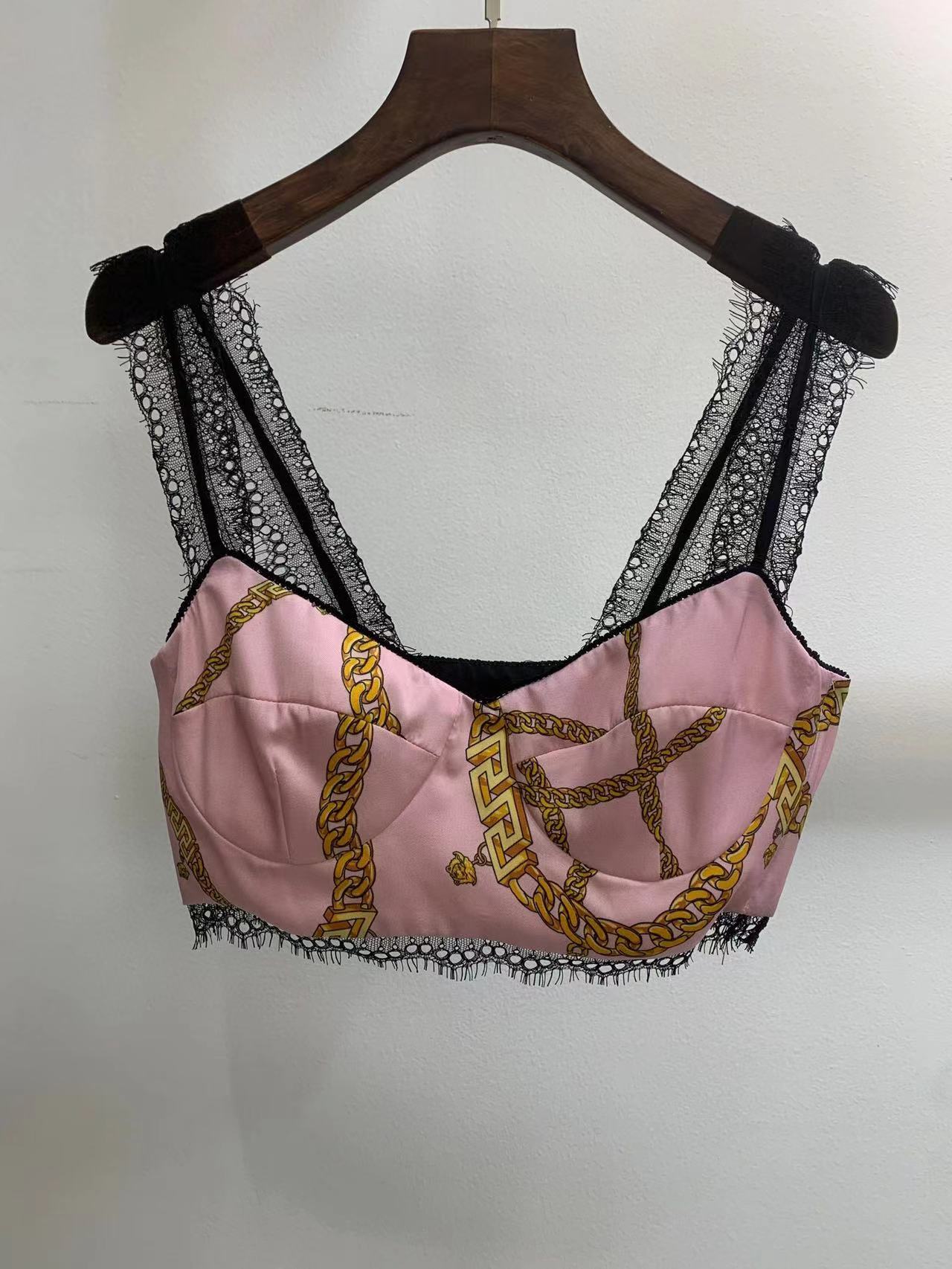 

2022 designer women two piece pants Streetwear Runway Women Set tank top shorts lace sexy Suit, Shrots