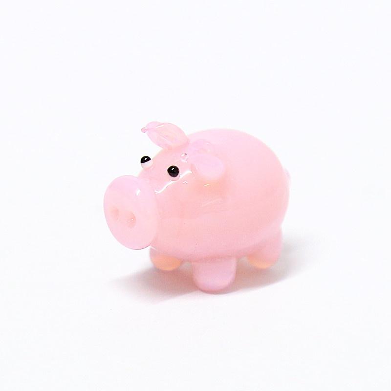 

Handmade Miniature murano pink glass pig figurine gift for kids Christmas Home decor accessories cute Pet Craft animal ornament
